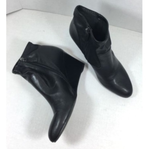Franco Sarto Shoes - Franco Sarto 7.5M Wedge Black LOGANA Ankle Bootie